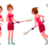 illustrations for lacrosse player