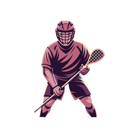 Lacrosse Game  Illustration