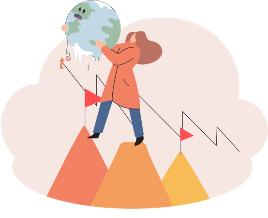 L'activité humaine entraîne des problèmes environnementaux  Illustration