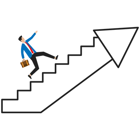 Ladder Of Success  Illustration