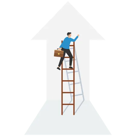 Ladder of success  Illustration