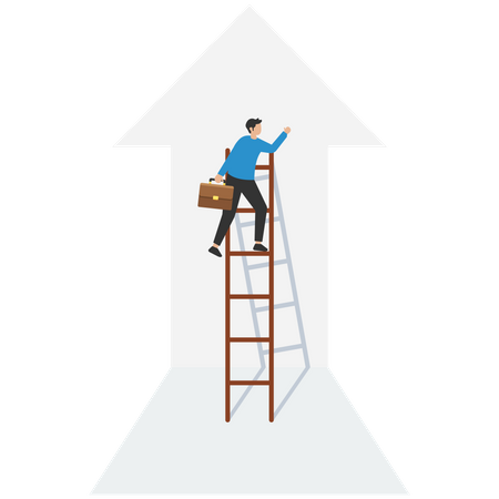 Ladder of success  Illustration