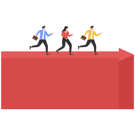 Ladder of success  Illustration