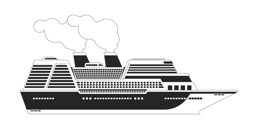 Lado del crucero  Ilustración