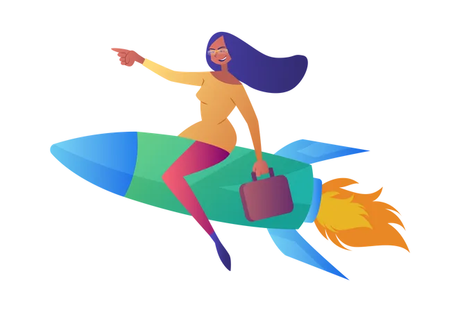 Lady entrepreneur  Illustration