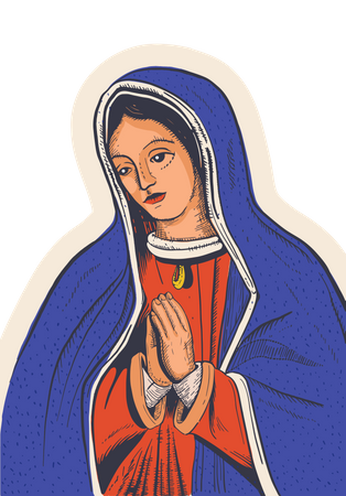 Lady of Guadalupe Illustration