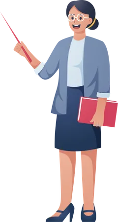 Lady Teacher  Illustration