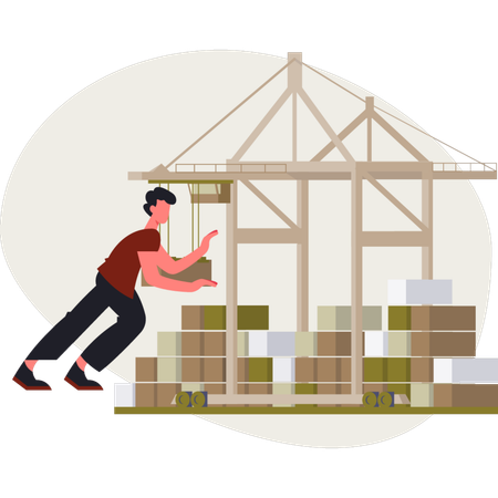 Lager- und Speditionsgewerbe  Illustration