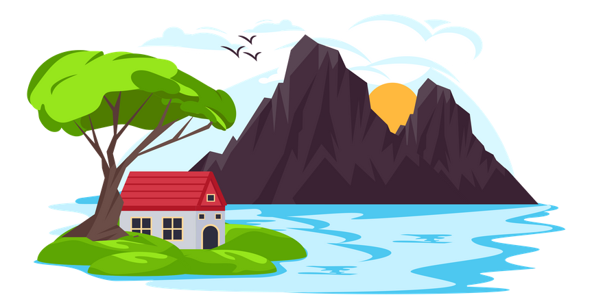 Lake House  Illustration