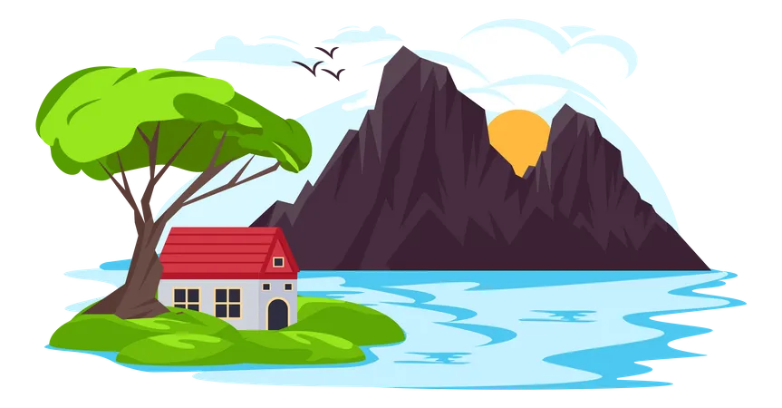 Lake House  Illustration