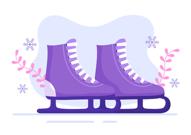 Lames de patinage sur glace  Illustration