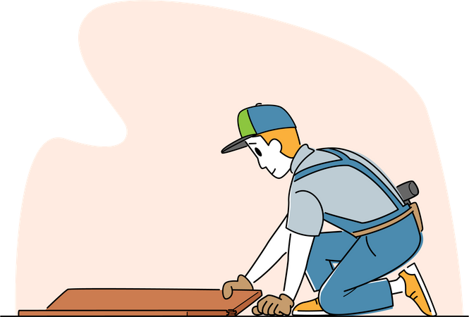 Laminate Flooring Service  Illustration