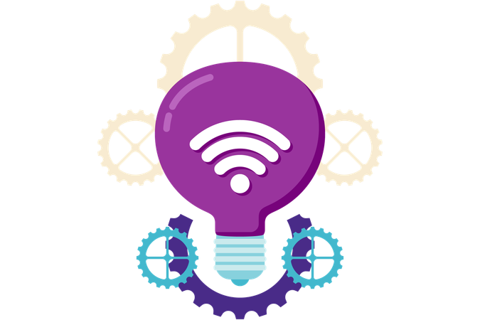 Lamp And Gear Setting  Illustration