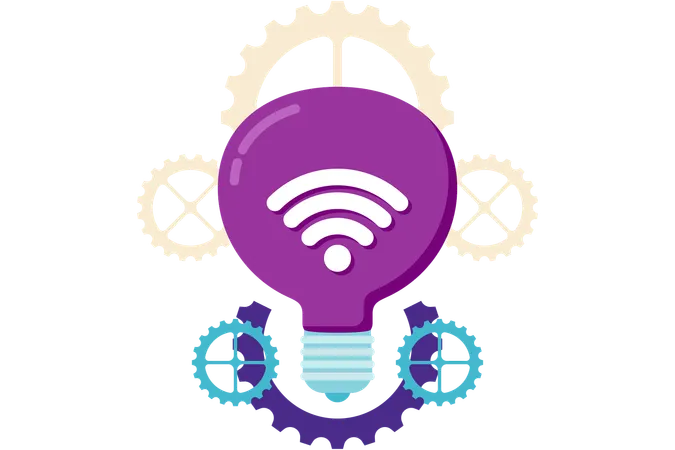 Lamp And Gear Setting  Illustration