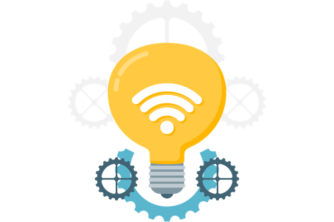 Lamp And Gear Setting  Illustration