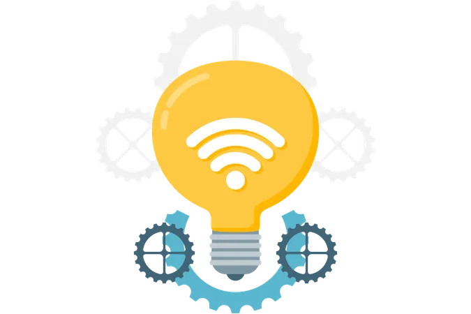 Lamp And Gear Setting  Illustration