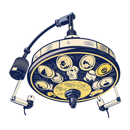 Lampe opératoire  Illustration