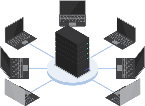 LAN network  Illustration