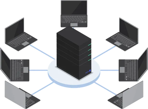 LAN network  Illustration