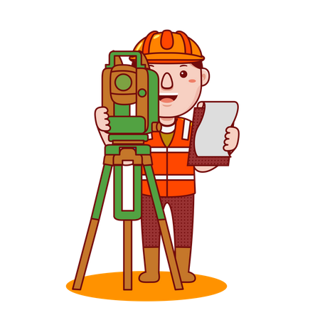 Land surveyor Illustration