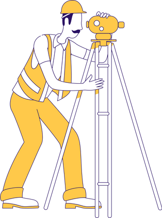 Land surveyor Illustration