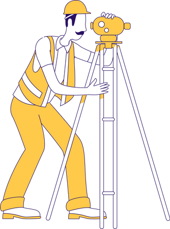 Land surveyor  Illustration