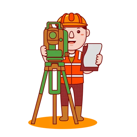 Land surveyor  Illustration