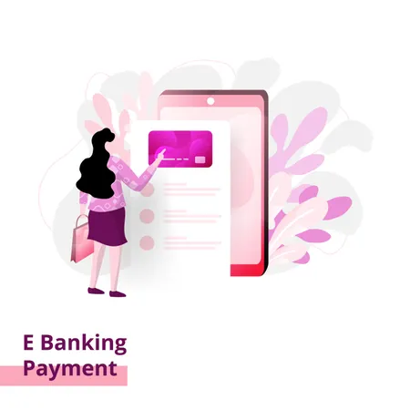 Landing Banking Payment page Illustration