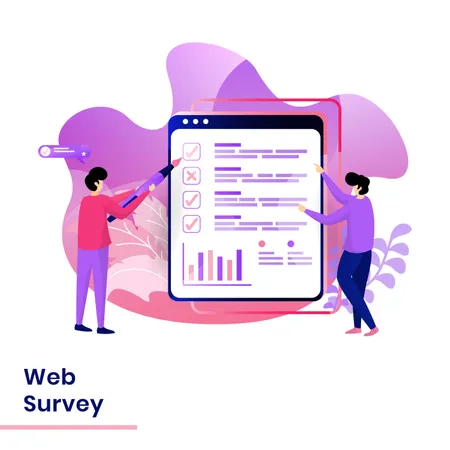 Landing Page of Web Survey Illustration