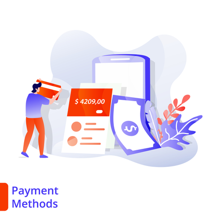 Landing Page Payment Methods  Illustration