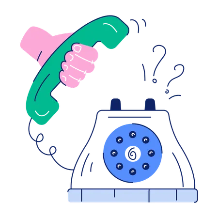 Landline Phone  Illustration