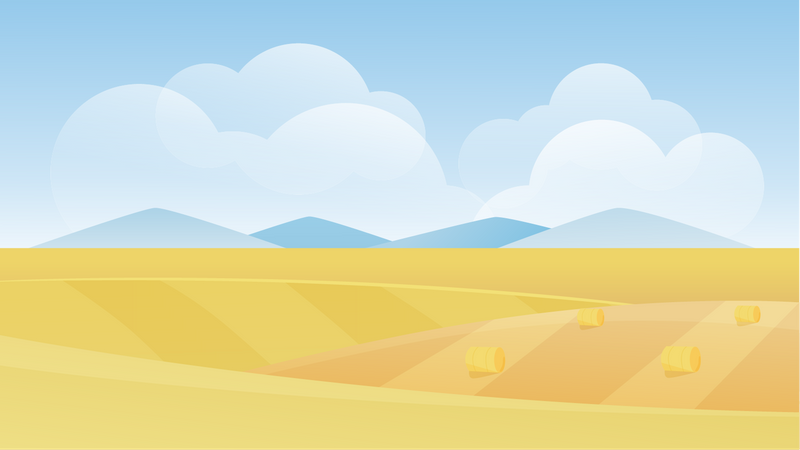 Landscape Scene  Illustration