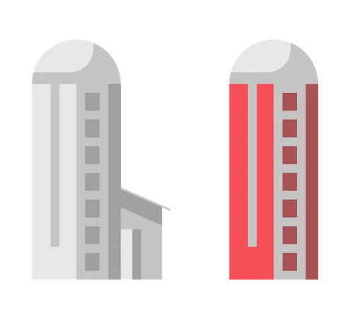 Landwirtschaftliches Gebäude  Illustration