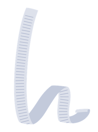 Lange Liste mit monatlichen Rechnungen  Illustration