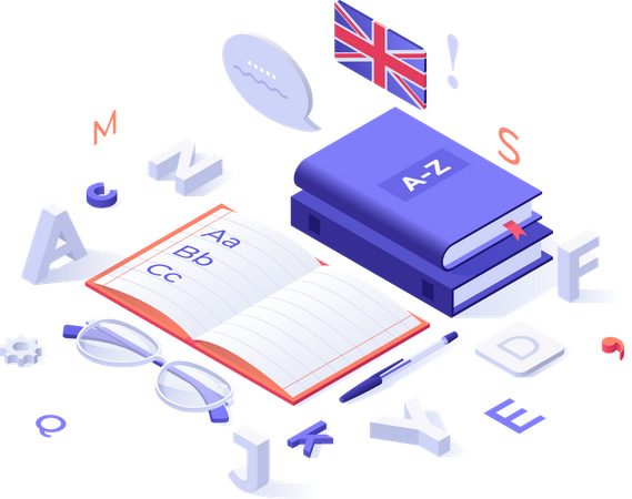 Language study  Illustration