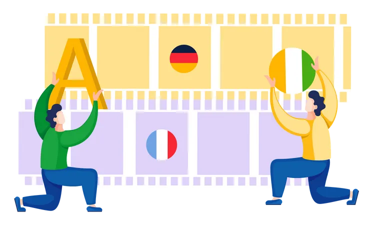 Language Translation service  Illustration