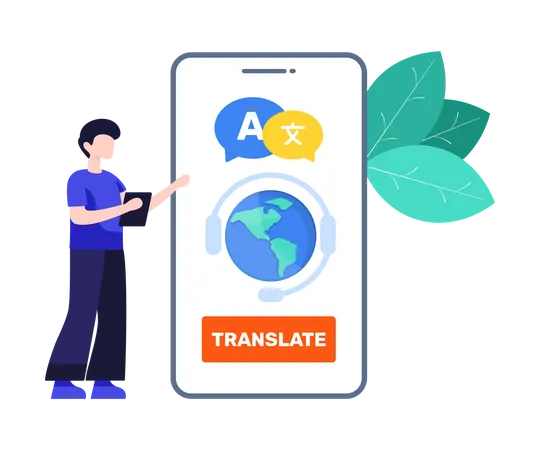 Language Translator  Illustration