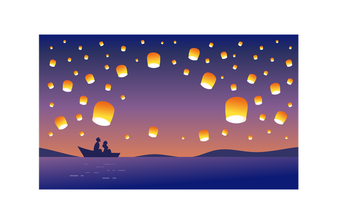 Lantern Festival Illustration