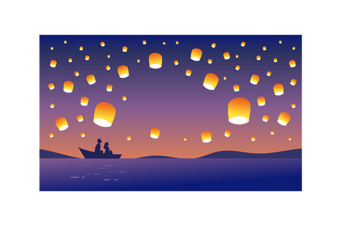 Lantern Festival  Illustration