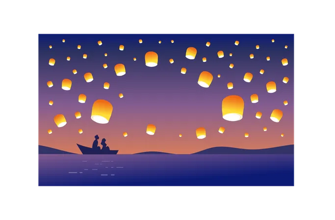 Lantern Festival  Illustration