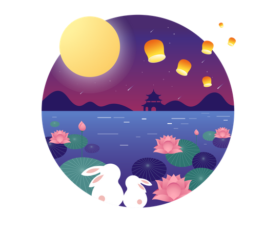 Lantern Festival Illustration