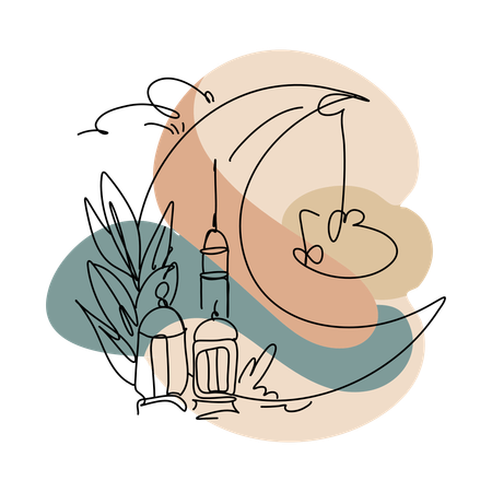 Lanterne du Ramadan  Ilustración