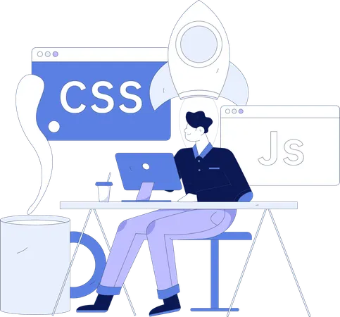 Lanzamiento de nuevo sitio web  Illustration