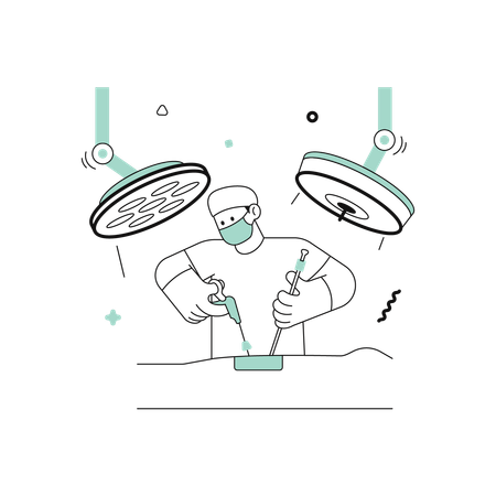 Laparoscopic Surgery  Illustration