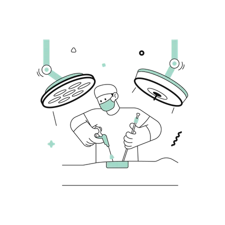 Laparoscopic Surgery  Illustration