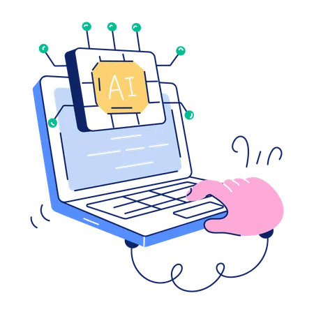 Laptop Processor  Illustration