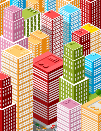 Large Business City Illustration