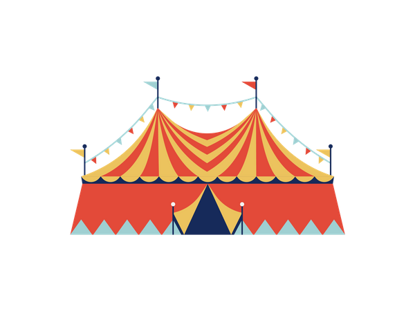 Large circus tent  Illustration