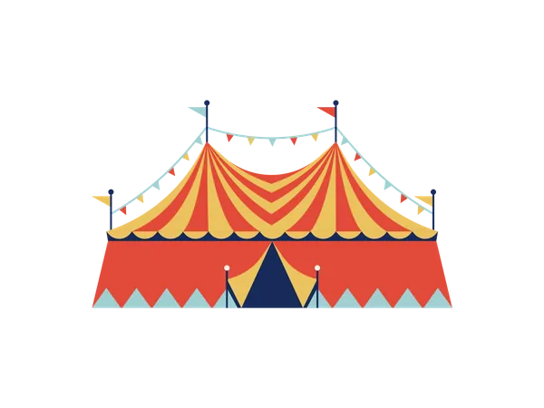 Large circus tent  Illustration