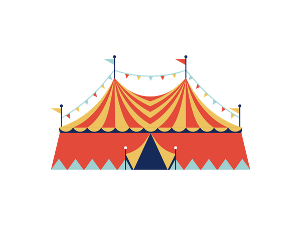 Large circus tent  Illustration